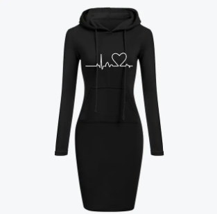 Vestido com Capuz “Vida que Salva” – Feminino Outono/Inverno